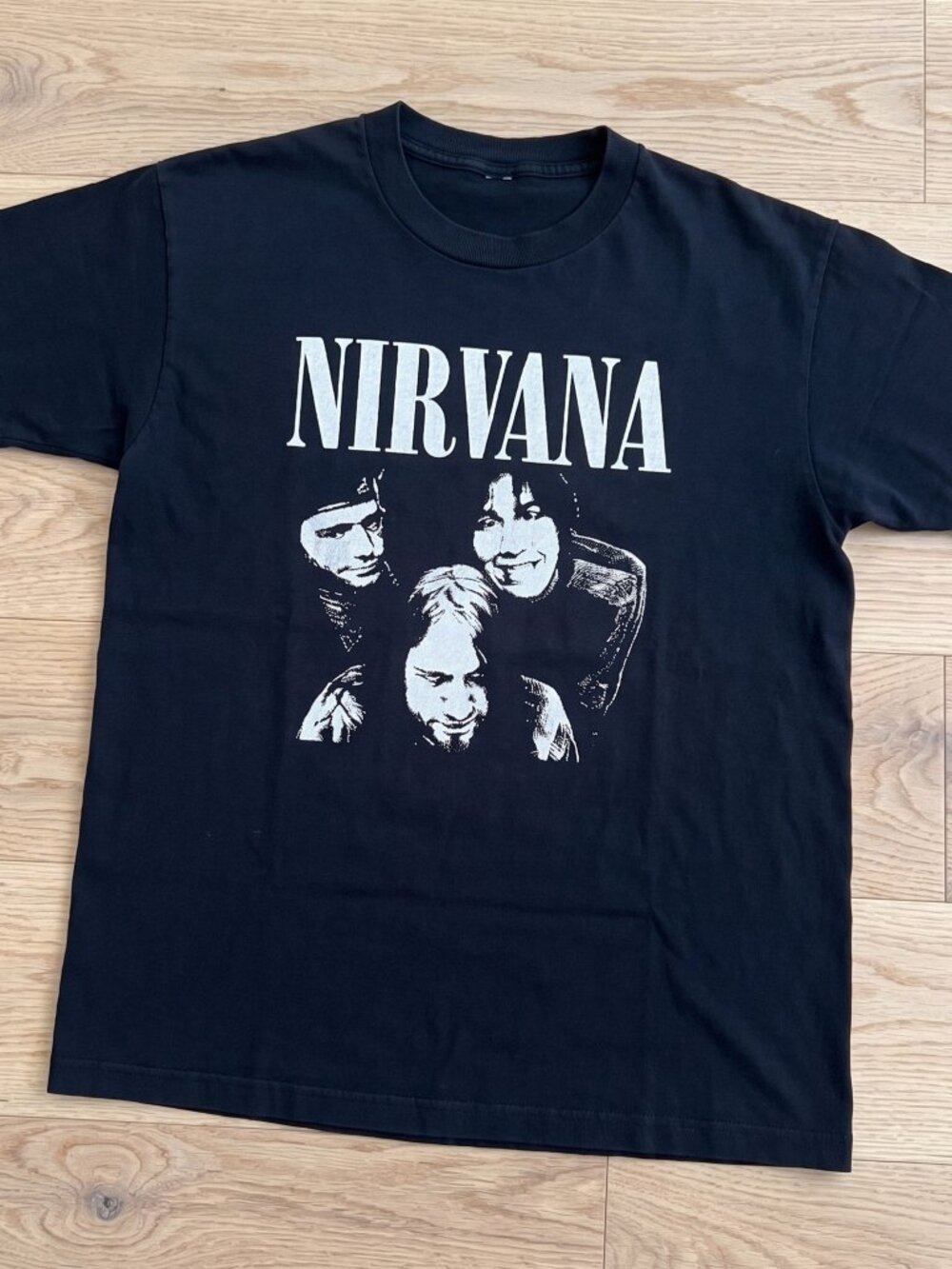Vintage 1990 Nirvana black T-shirt Bleach Sub Pop Reprint
